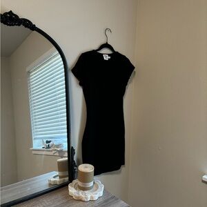 Black mini summer dress